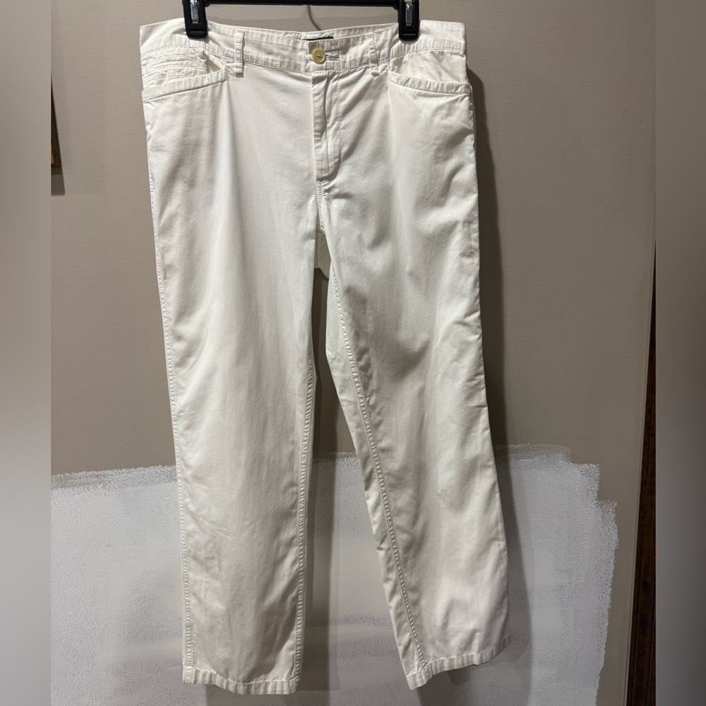 LRL Lauren Jeans Co. Ralph Lauren White Cotton Pants